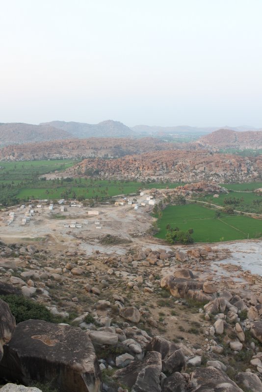 To the north is the valley that eventually leads to Sanapur reservoir.